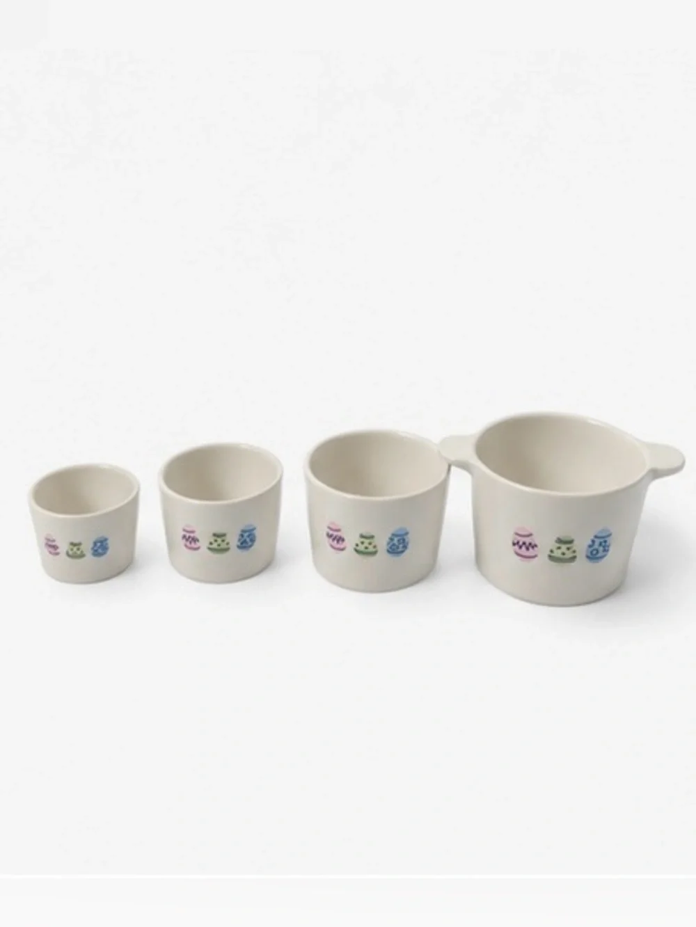 Rae Dunn Easter Measuring Cups Bunny Egg Pastel Set Spring Kitchen